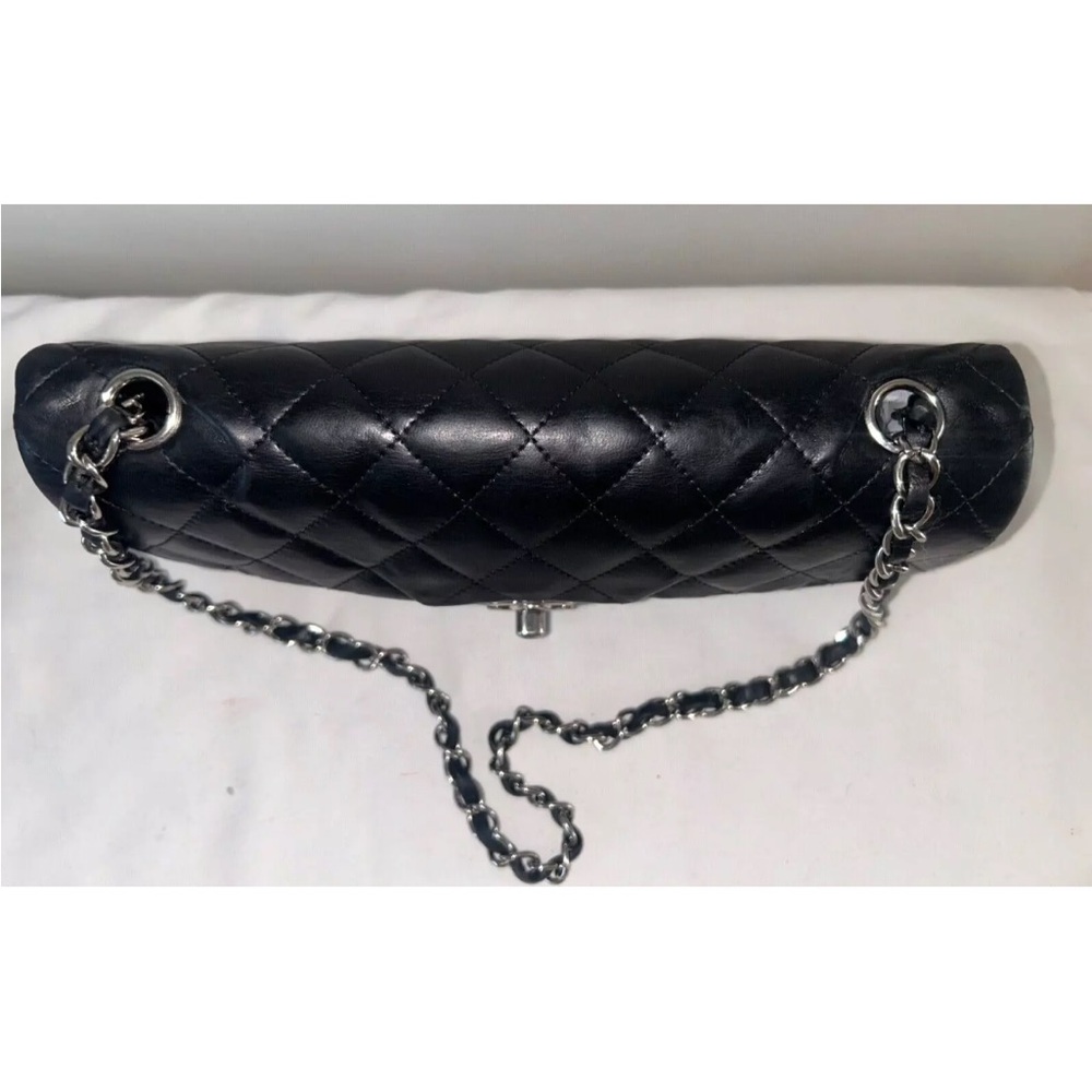 🌟SOLD🌟CHANEL Classic CC East West Quilted Lambskin Shoulder Bag Black - Picture 8 of 14